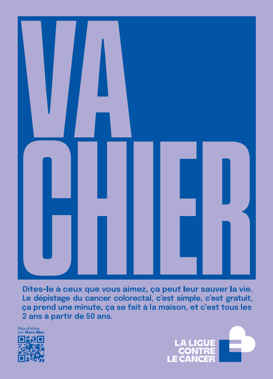 Affiche mars bleu